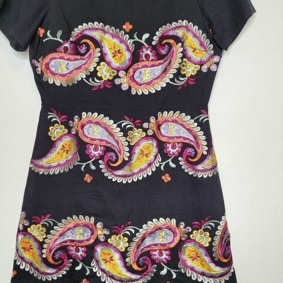 Black Asos Colorful Paisley Print Dress - Picture 5 of 15
